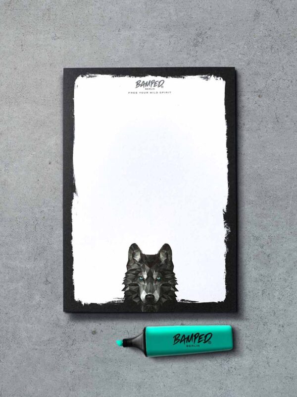 Notizblock "Wolf’s Spirit" | DIN A5 148 x 210 mm | 25 Blatt