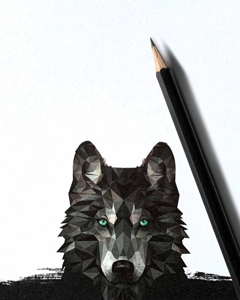 Notizblock "Wolf’s Spirit" | DIN A5 148 x 210 mm | 25 Blatt – Bild 2