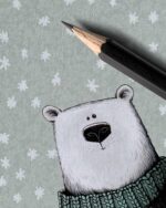Notizblock "Eisbär Neo" | DIN B7 88 x 125 mm | 25 Blatt – Bild 2