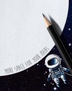 Notizblock "Moonwalker" | DIN B7 88 x 125 mm | 25 Blatt – Bild 2