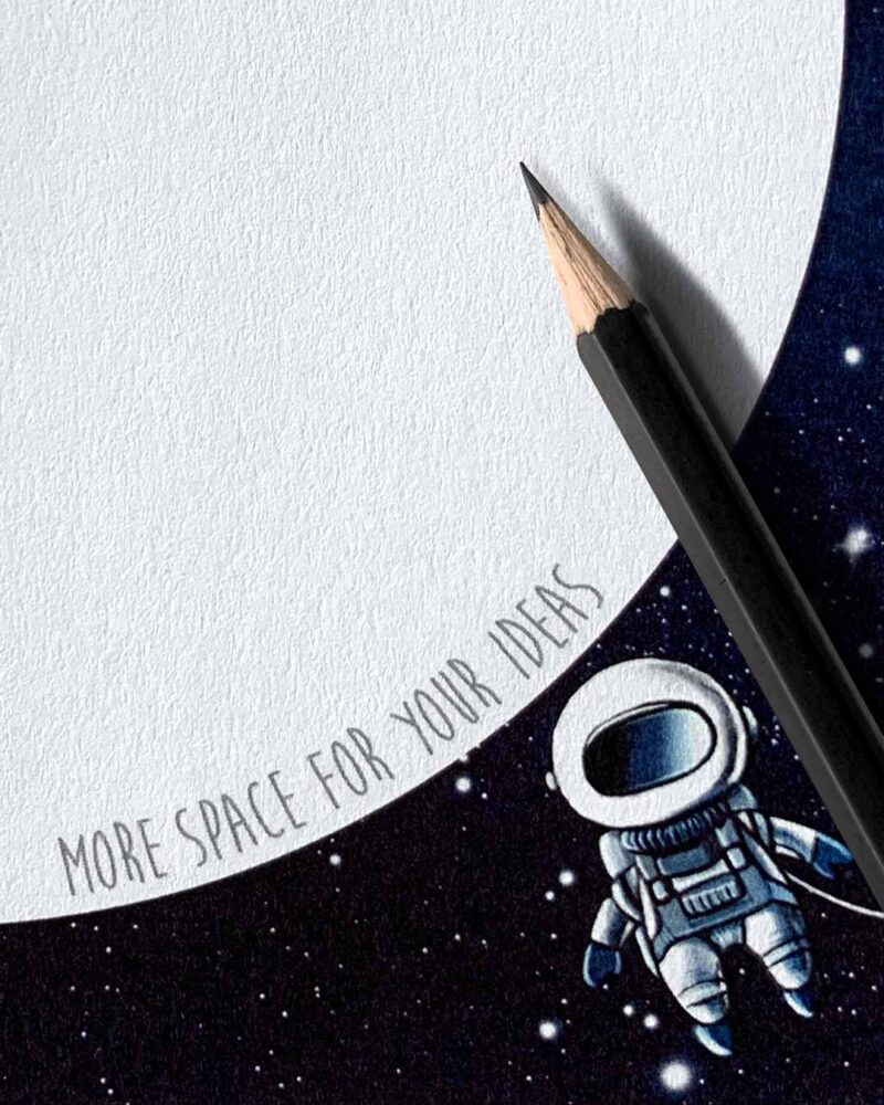 Notizblock "Moonwalker" | DIN B7 88 x 125 mm | 25 Blatt – Bild 2