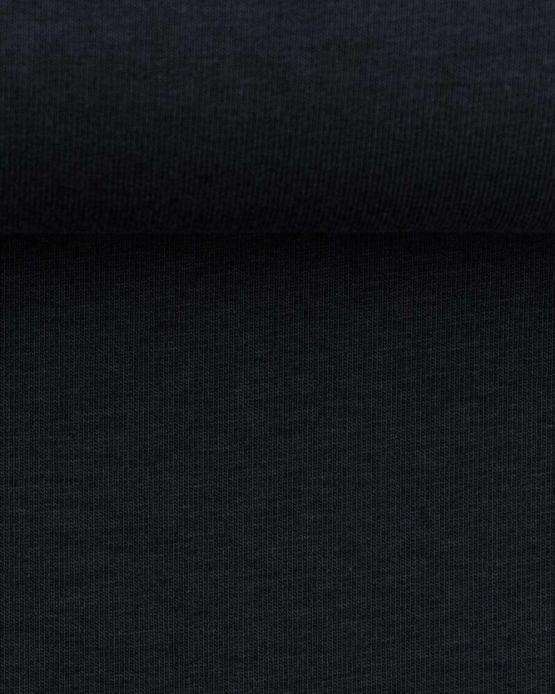 French Terry "Maike" | Schwarz – Bild 2