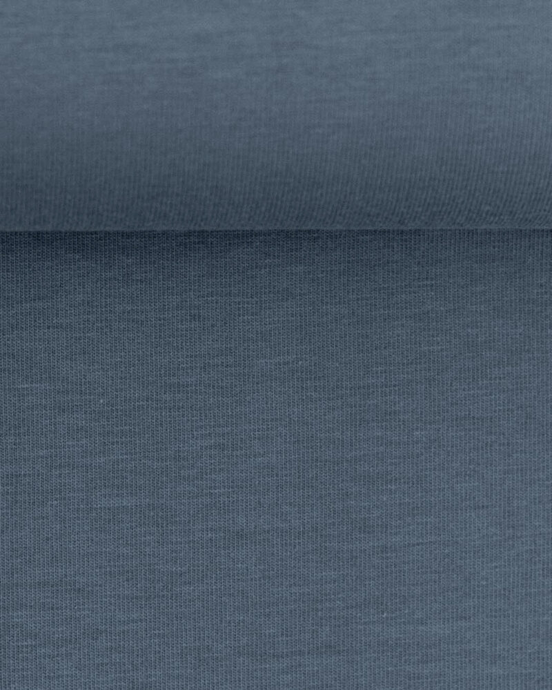 Jersey Baumwolle "Vanessa" | Rauchblau – Bild 2