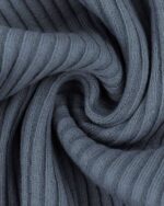 Grobstrickbündchen "Heiko" | Schlauchware | Rauchblau – Bild 2