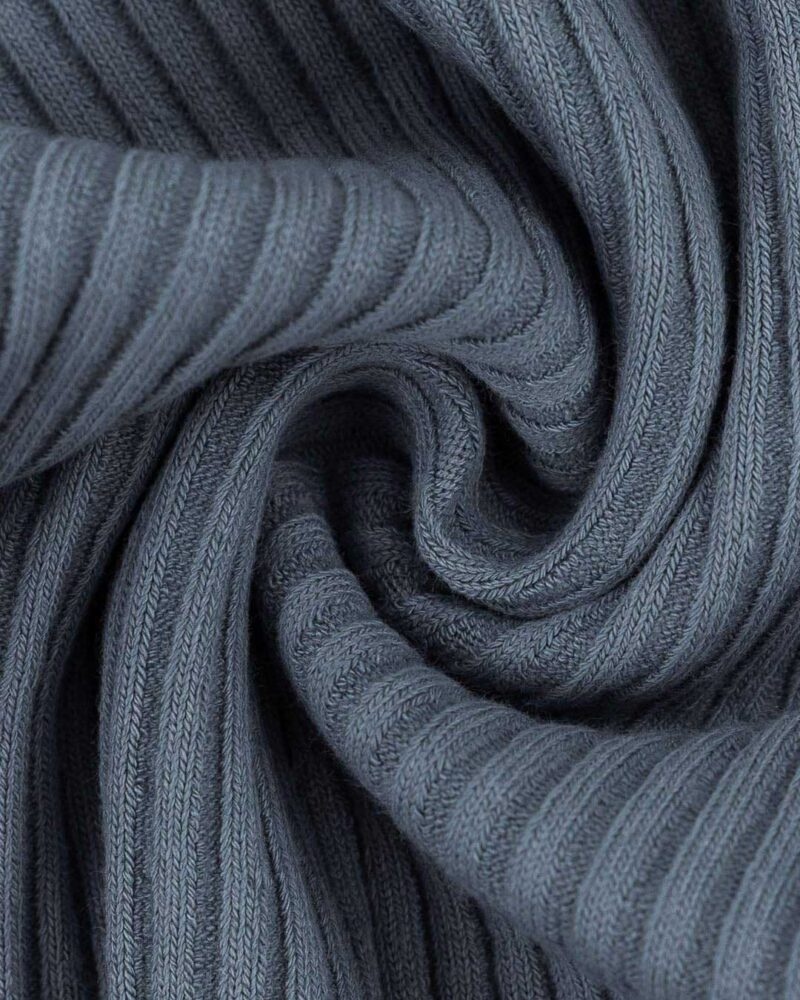 Grobstrickbündchen "Heiko" | Schlauchware | Rauchblau – Bild 2