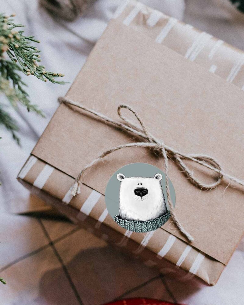 Stickerbogen "Eisbär Neo" | 10 Sticker auf DIN A6-Bogen – Bild 3