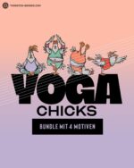 Plotterbundle "Yoga Chicks" | Volume 1 | 4er-Set