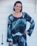 Allover Dripstones | Viskose | Cool Blue – Bild 3