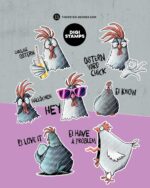 BAMPED® Digistamps Chickeria by Thorsten Berger