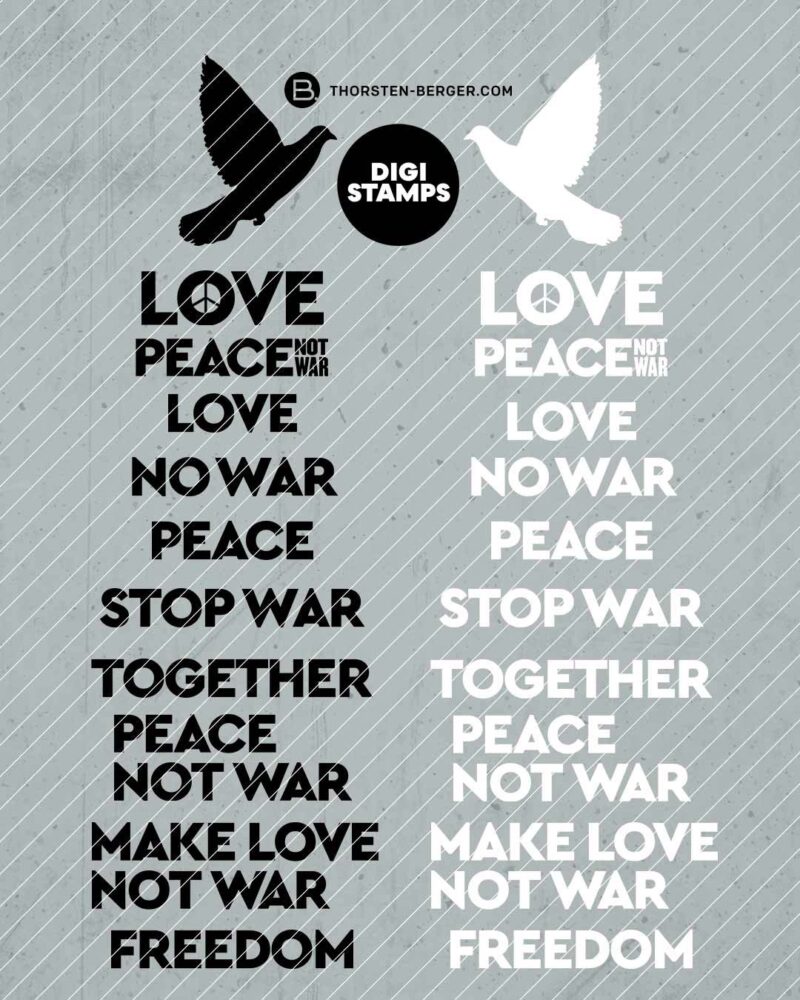 BAMPED_PEACE_Printvorlagen_Thorsten_Berger_2 Plotterdatei PEACE by Thorsten Berger