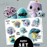 BAMPED SET Digistamps "Little Chicks" by Thorsten Berger