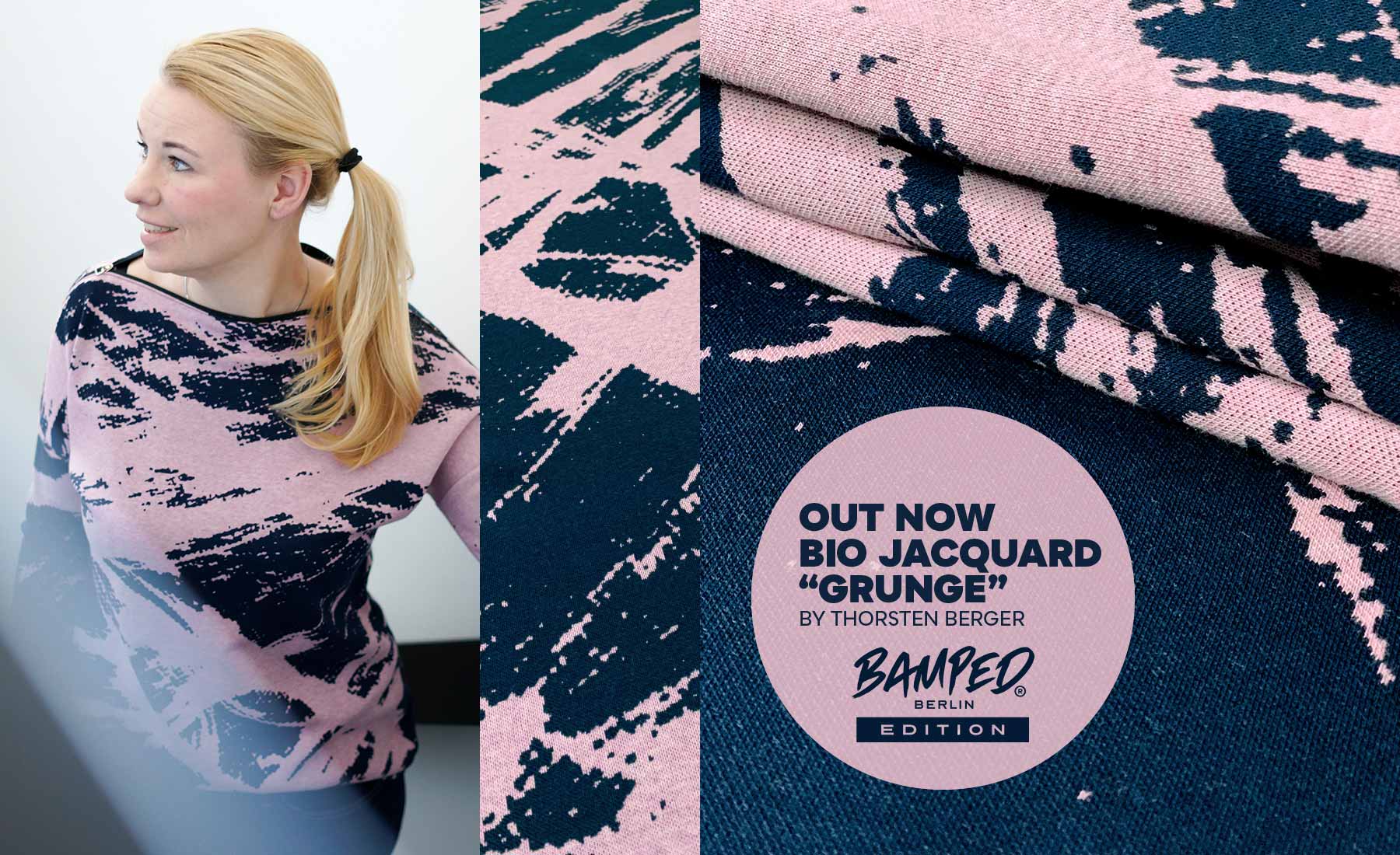 BAMPED® Albstoffe Bio Jacquard Grunge by Thorsten Berger