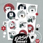 EASY DIGISET "Eisbär Neo" | Vorgestaltete Motive/Motivbögen