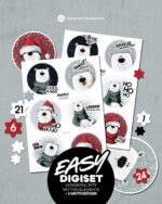 EASY DIGISET "Eisbär Neo" | Vorgestaltete Motive/Motivbögen