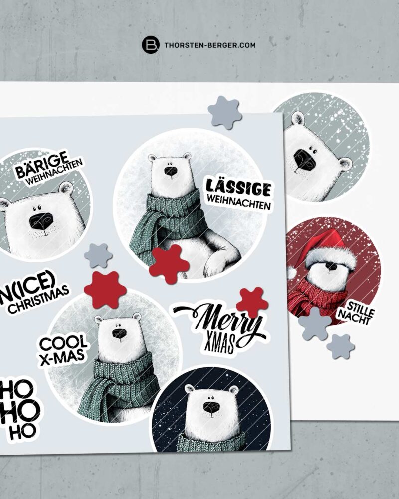 EASY DIGISET "Eisbär Neo" | Vorgestaltete Motive/Motivbögen – Bild 7