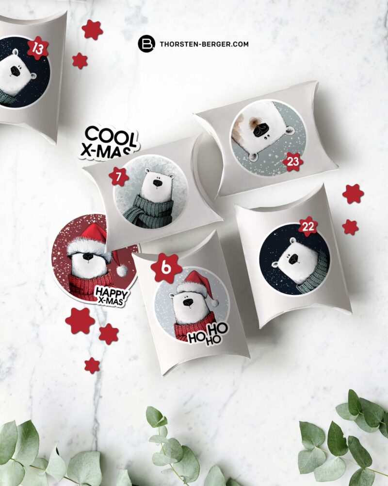 EASY DIGISET "Eisbär Neo" | Vorgestaltete Motive/Motivbögen – Bild 5