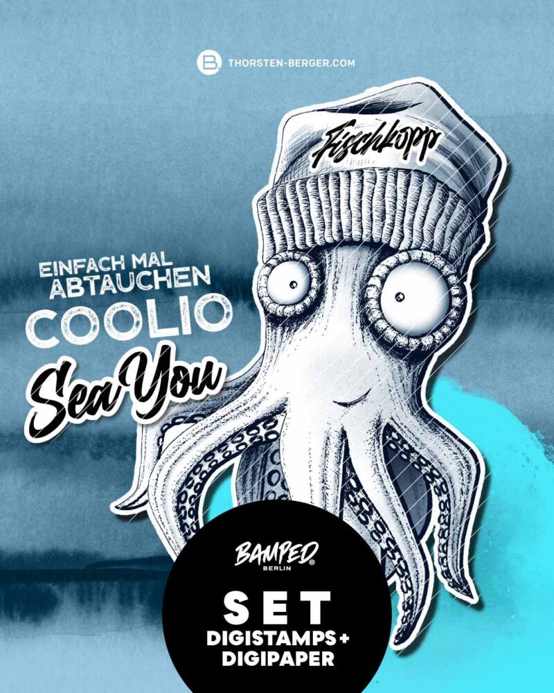 BAMPED_Thorsten_Berger_Digistamp_Octopus_Emil_1a BAMPED Digistamps + Digipaper Set by Thorsten Berger