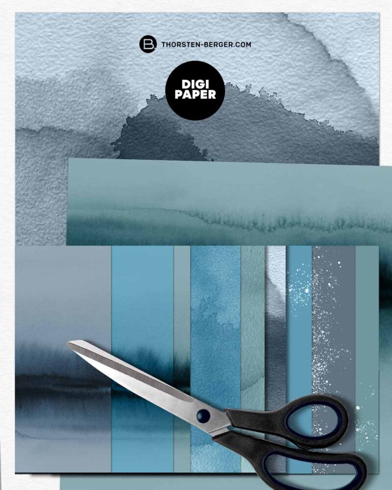 Digistamps + Motivbogen + Digipaper "Miesmuschel Mo" – Bild 4