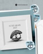 BAMPED Digistamps Megaset "Miesmuschel Mo" by Thorsten Berger