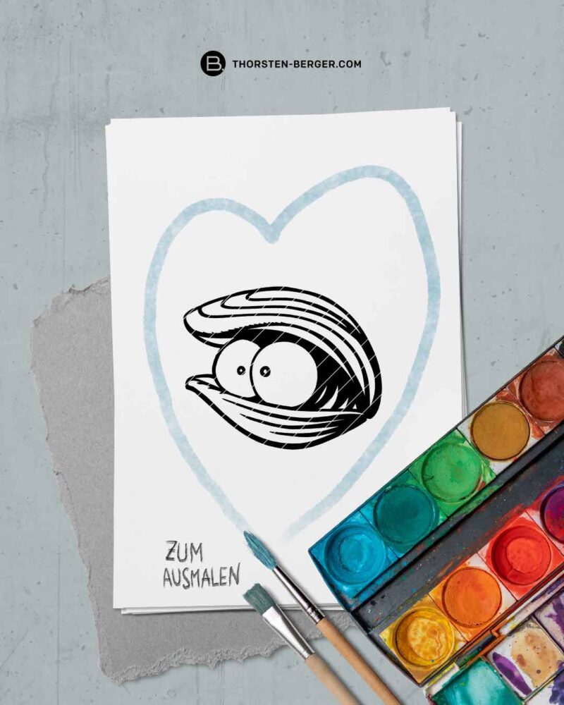 BAMPED Digistamps Megaset "Miesmuschel Mo" by Thorsten Berger