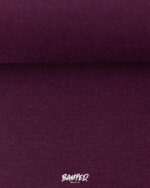 Bündchen "Heike"| Schlauchware | Aubergine