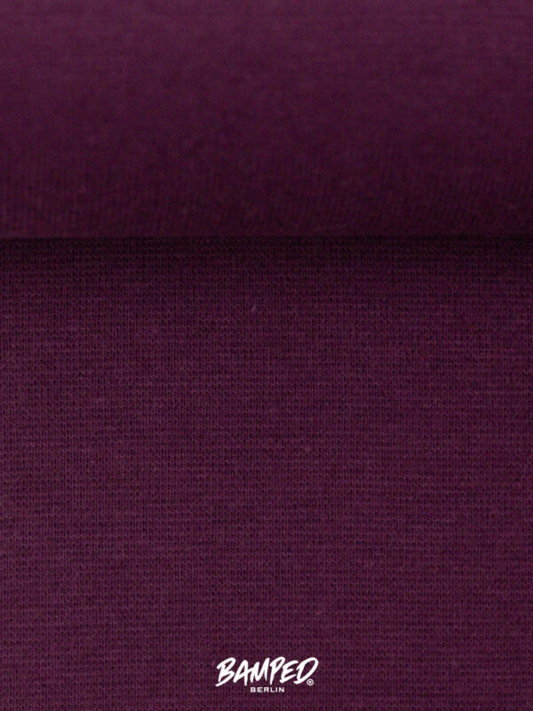 Bündchen "Heike"| Schlauchware | Aubergine