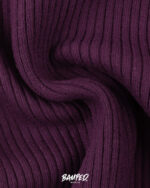 Grobstrickbündchen "Heiko" | Schlauchware | Aubergine – Bild 2