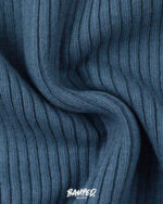 Grobstrickbündchen "Heiko" | Schlauchware | Jeansblue – Bild 2