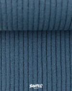 Grobstrickbündchen "Heiko" | Schlauchware | Jeansblue