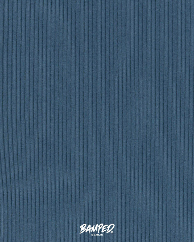 Grobstrickbündchen "Heiko" | Schlauchware | Jeansblue – Bild 3