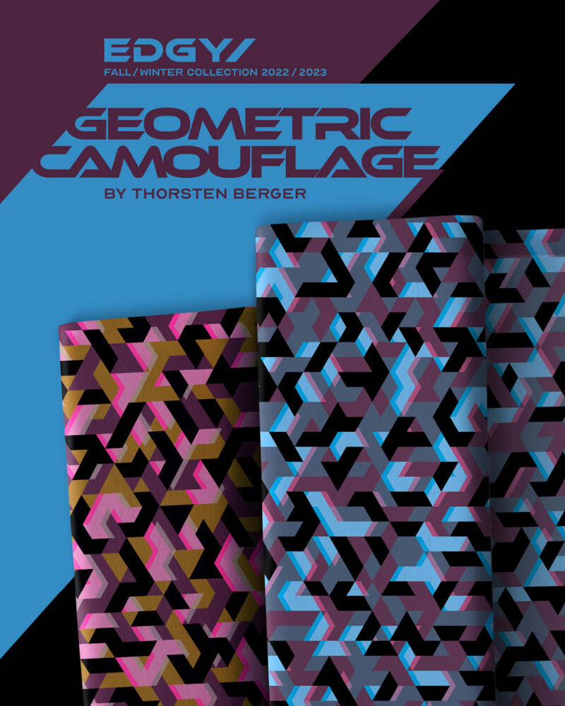 BAMPED Swafing Kollektion Edgy "Geometric Camouflage" by Thorsten Berger