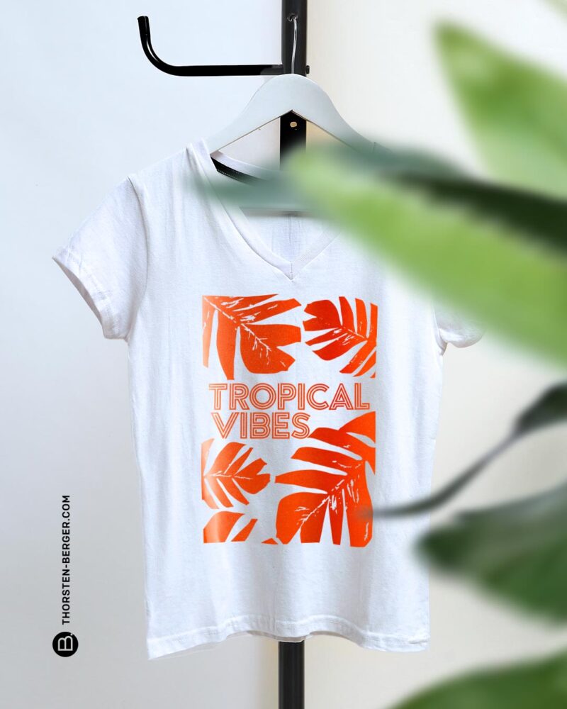 Tropical_Vibes_Neon_Rot BAMPED Plotterdatei by Thorsten Berger