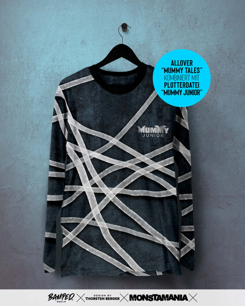 Eigenproduzktion BAMPED® EDITION "MONSTAMANIA" in Bio-Qualität mit Designs by Thorsten Berger