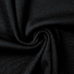 Rippbündchen "Tessa" | Schlauchware | Schwarz