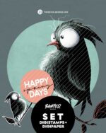 Digistamps + Digipaper "Mats der Spatz"