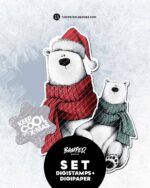 DIGISTAMPS + DIGIPAPER "Eisbär Neo"