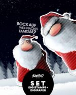 DIGISTAMPS + DIGIPAPER "SANTA CLAUS"
