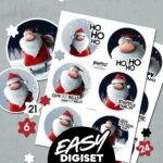 EASY DIGISET "Santa Claus" | Vorgestaltete Motive/Motivbögen