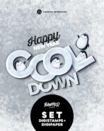 DIGISTAMPS + DIGIPAPER "COOL Pinguinis "