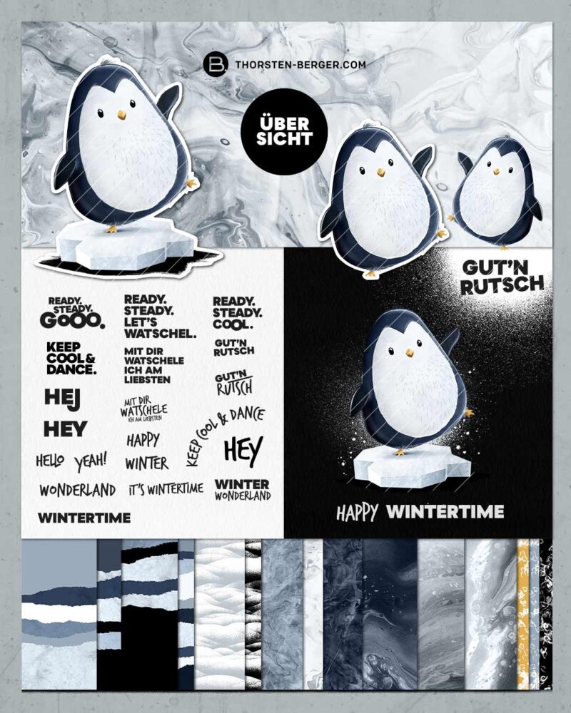 DIGISTAMPS + DIGIPAPER "Pinguinis KEEP COOL" – Bild 2