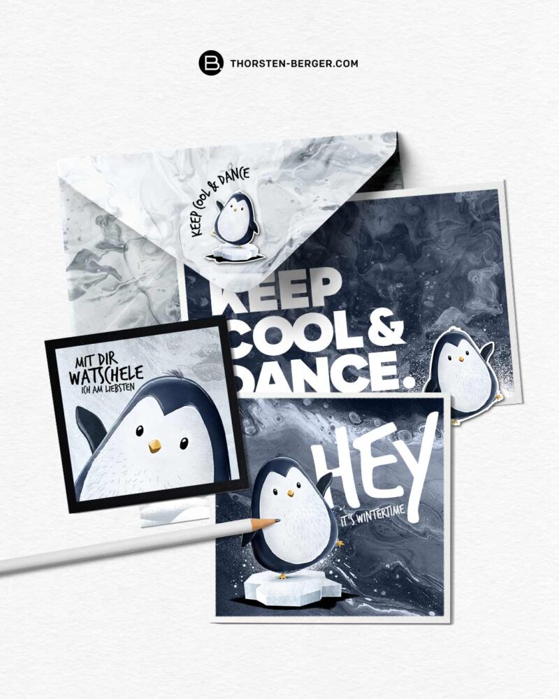 DIGISTAMPS + DIGIPAPER "Pinguinis KEEP COOL" – Bild 5