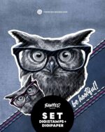 DIGISTAMPS + DIGIPAPER "BeHootiful"