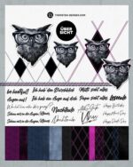 DIGISTAMPS + DIGIPAPER "BeHootiful" – Bild 2