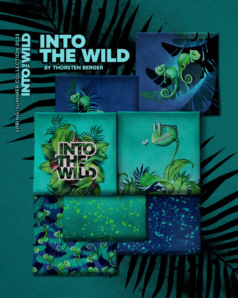 Allover SUMMER VIBES "Type" | Jersey | Grün – Bild 9