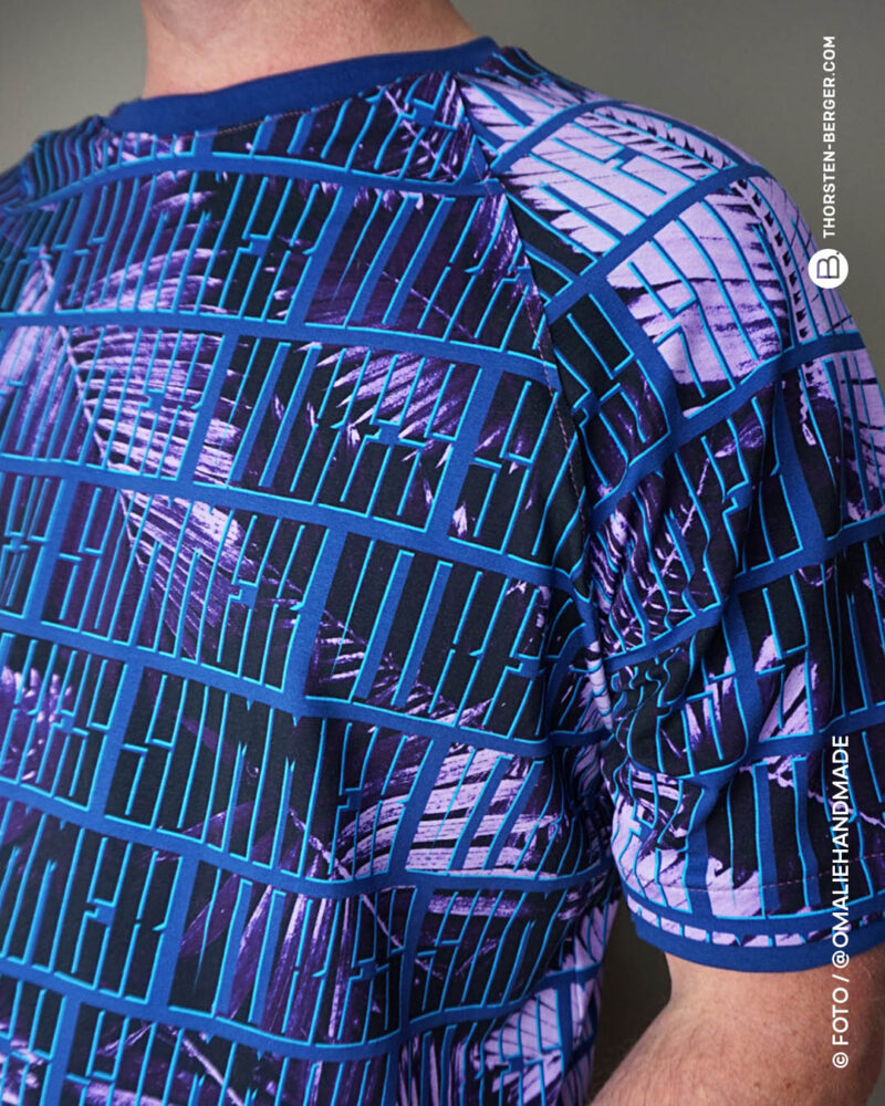 Allover SUMMER VIBES "Type" | Jersey | Blau – Bild 3