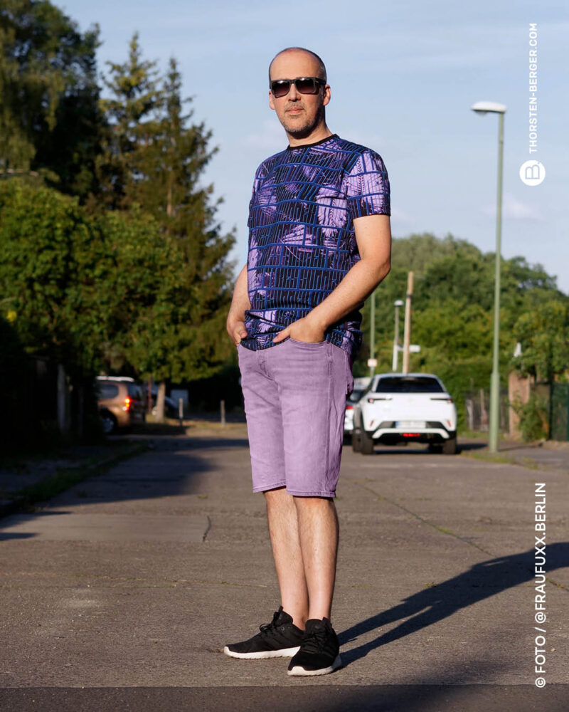 Allover SUMMER VIBES "Type" | Jersey | Blau – Bild 2