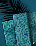 Allover "Palm Rush" | Webware | Blautöne, Türkis