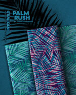 Allover "Palm Rush" | Webware | Purple, Türkis – Bild 7