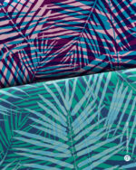 Allover "Palm Rush" | Webware | Purple, Türkis – Bild 6