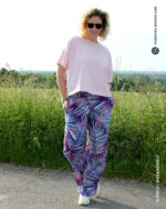 Allover "Palm Rush" | Webware | Purple, Türkis – Bild 5